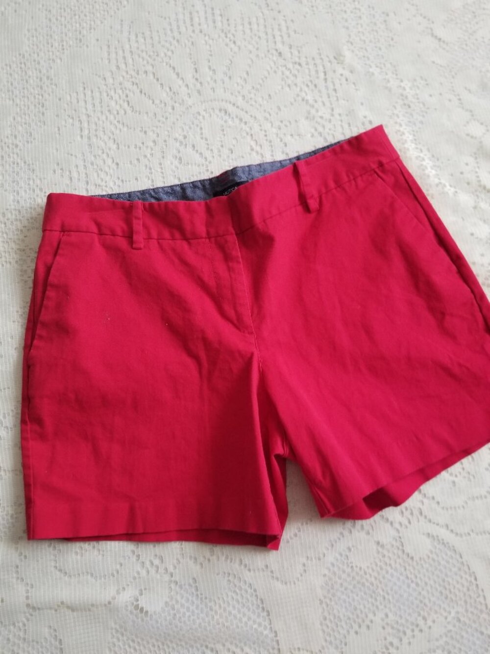 Nautica Red Chino Shorts Size 8